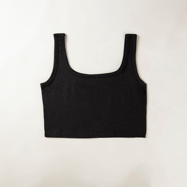 Black Short Body Crop Top