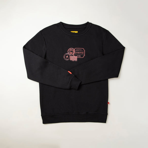 Vintage Black Sweat Shirt