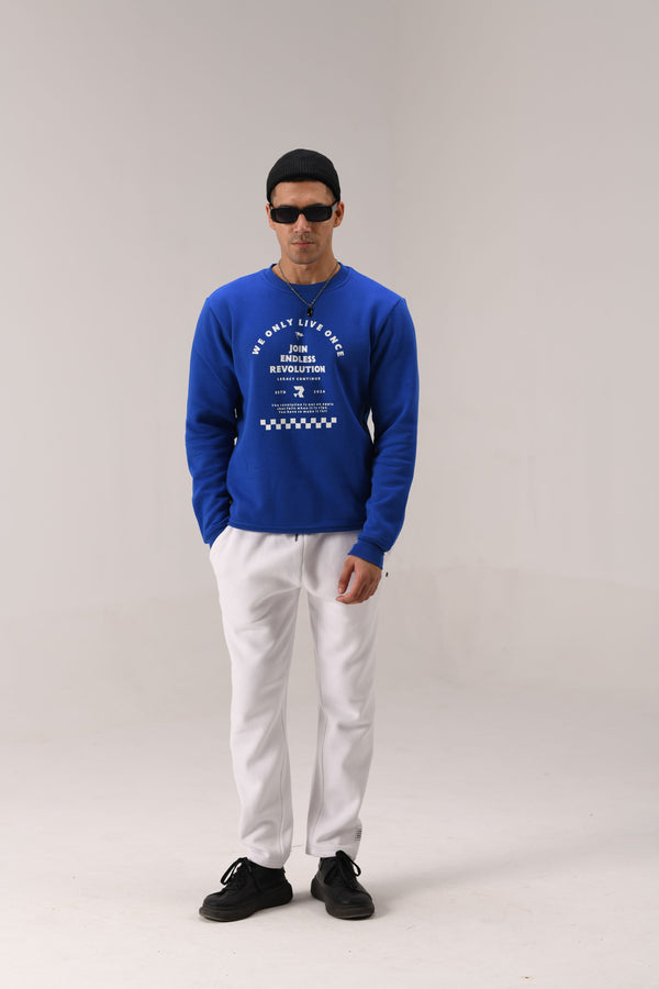 Wolo Blue Sweat Shirt