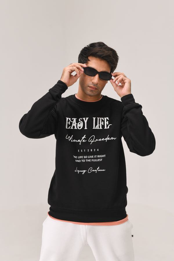 Easy Life Black Sweat Shirt