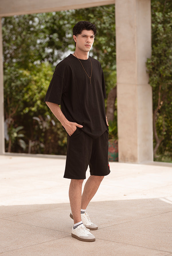 Black Co-ord Set with Short