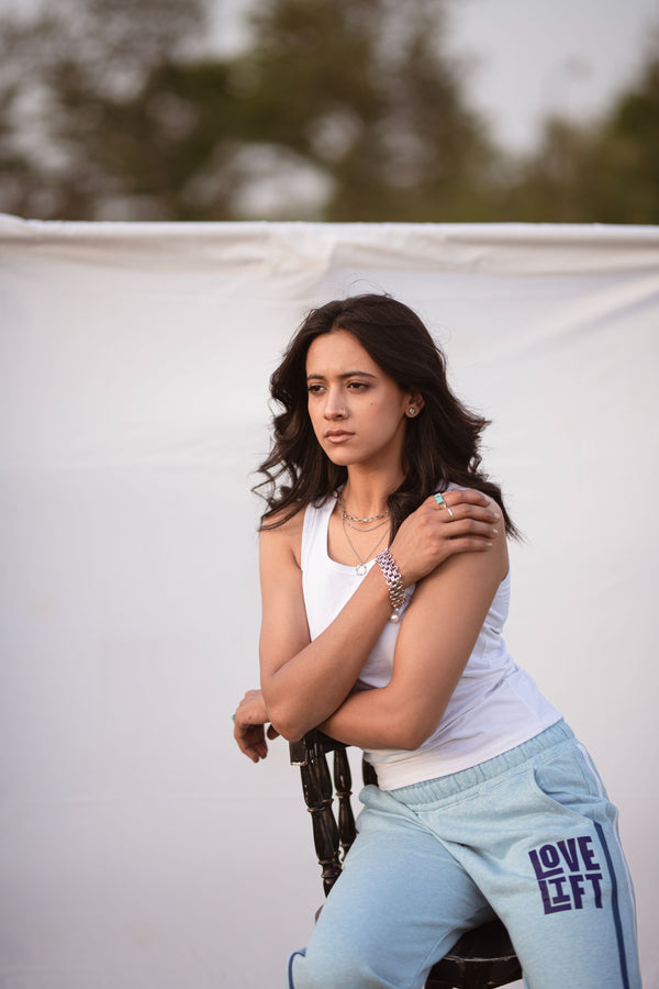 White Sleeveless Crop Top