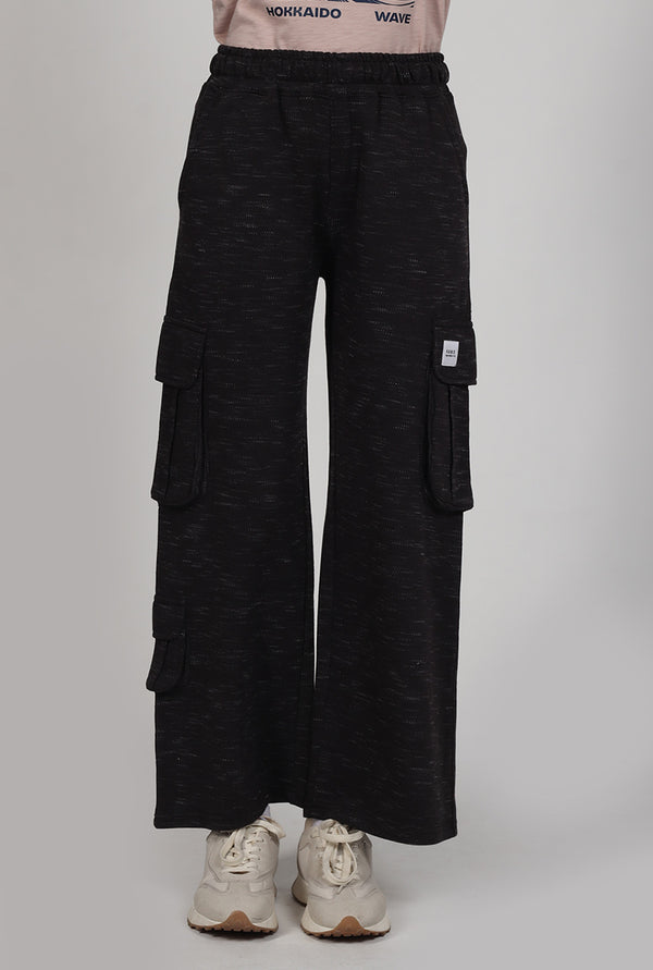 Black Cargo Pocket Jogger Pant