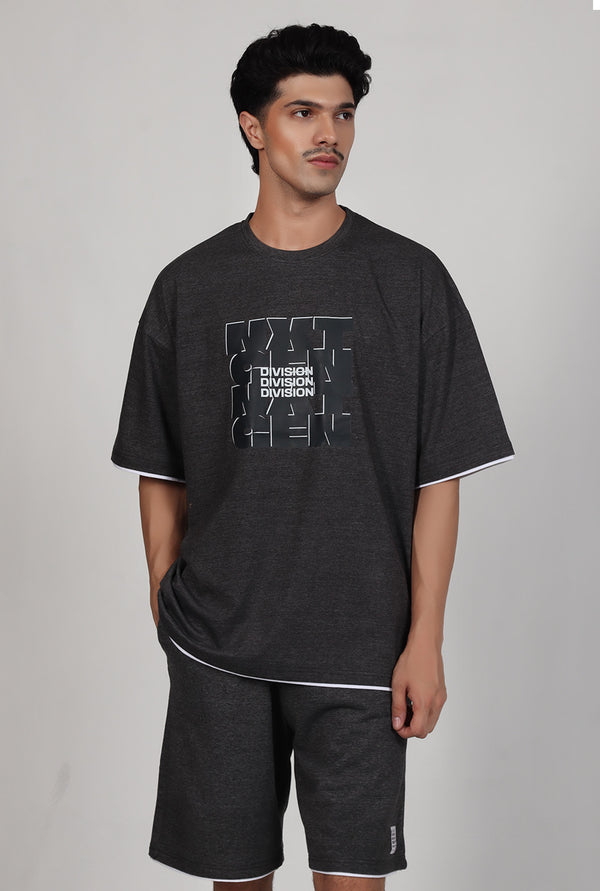 Division Charcol Grey CordSet with Short